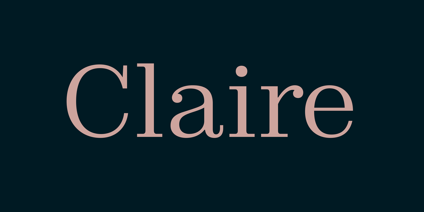 フォント Claire